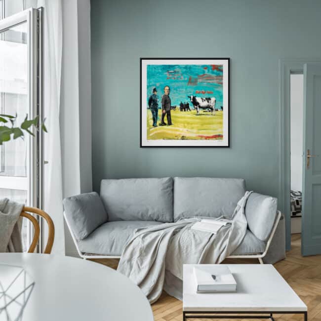 Blam Blam Art Print Large Square with Black Frame Blam Blam Art Print Large Square with Black Frame