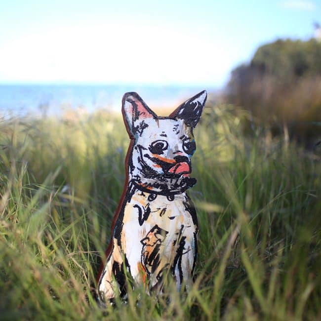 Chihuahua dog sculpture by Christian Nicolson