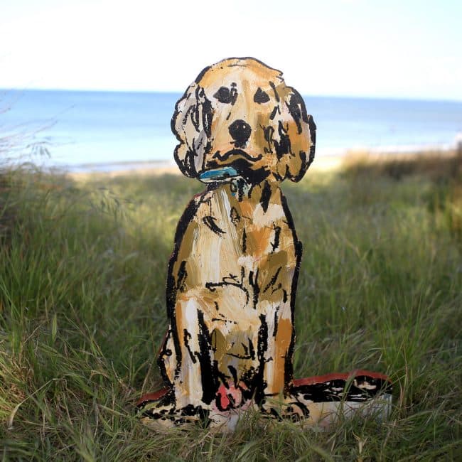Cocker Spaniel dog sculpture by Christian Nicolson