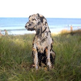Mutt dog sculpture by Christian Nicolson