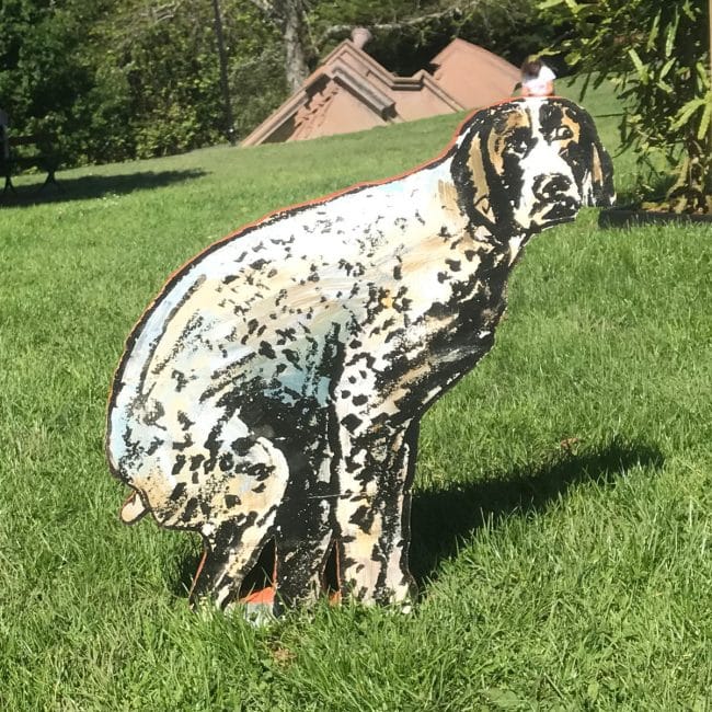 German Pointer dog sculpture by Christian Nicolson