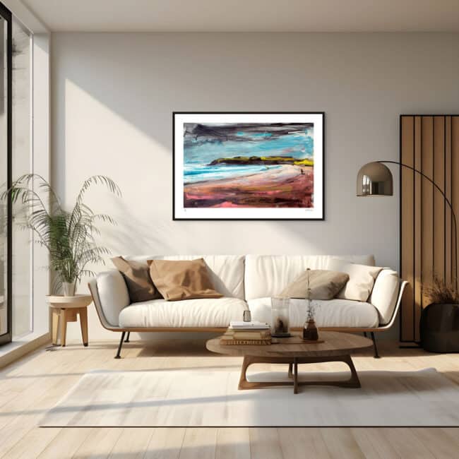 9 Mile Beach Art Print with Black Frame 9 Mile Beach Art Print with Black Frame