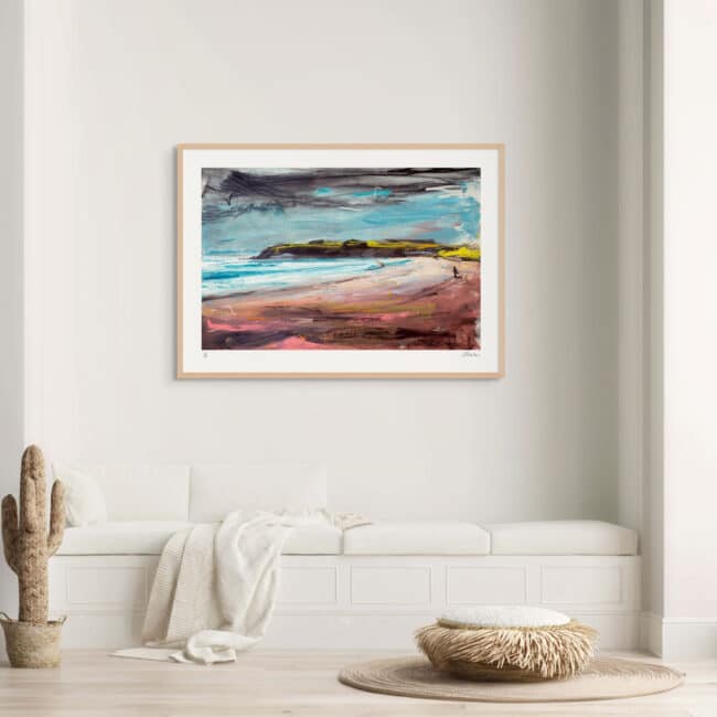 9 Mile Beach Art Print with Wood Frame 9 Mile Beach Art Print with Wood Frame