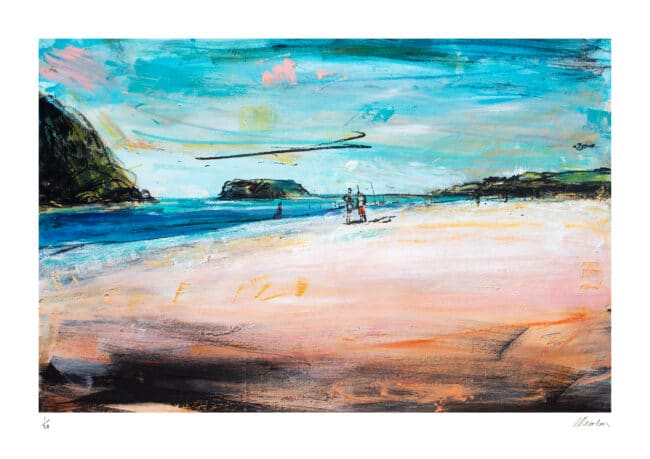 Chinwag at the Beach Art Print