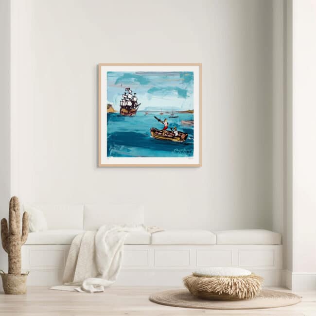 Klingons on the Starboard Bow Art Print with Wood Frame Klingons on the Starboard Bow Art Print with Wood Frame