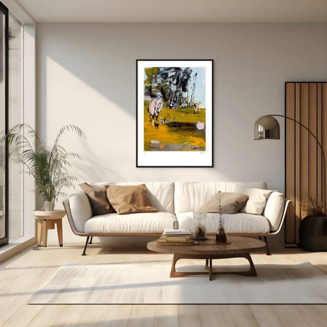 Land of the Lost - Jim the Eagle Art Print with Black Frame Land of the Lost - Jim the Eagle Art Print with Black Frame