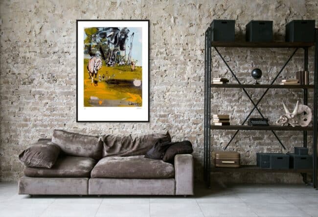 Land of the Lost - Jim the Eagle Art Print with Black Frame Land of the Lost - Jim the Eagle Art Print with Black Frame