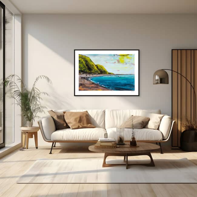 Red Rocks Wellington Art Print with Black Frame Red Rocks Wellington Art Print with Black Frame