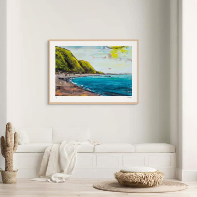 Red Rocks Wellington Art Print with Wood Frame Red Rocks Wellington Art Print with Wood Frame