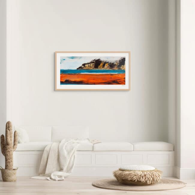 Young Nicks Head Art Print with Wood Frame Young Nicks Head Art Print with Wood Frame