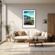 Beautiful Sky Art Print with Black Frame