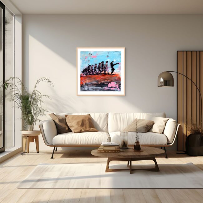 Silly Walk with Wood Frame Silly Walk with Wood Frame