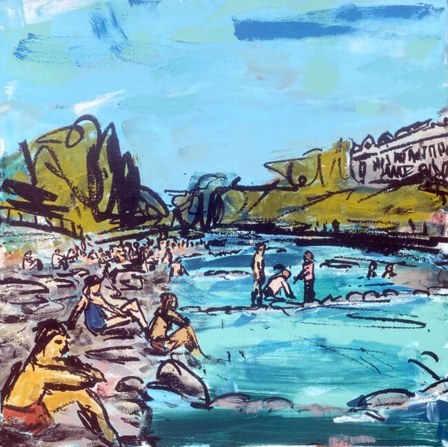 Swimming at the River - Freiburg