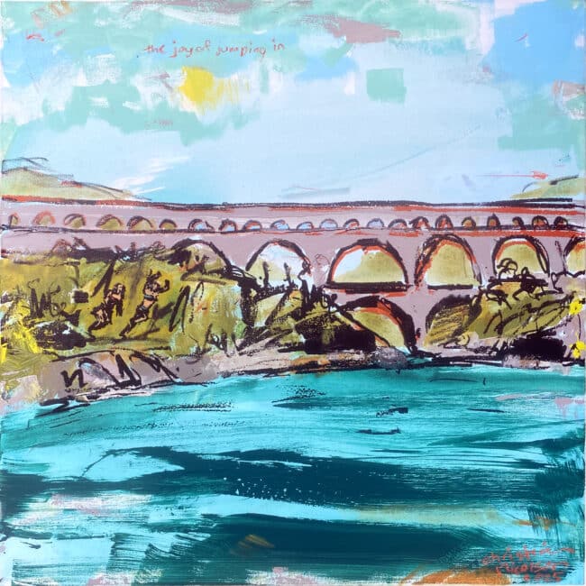 The Joy of Jumping In - Pont du Gard